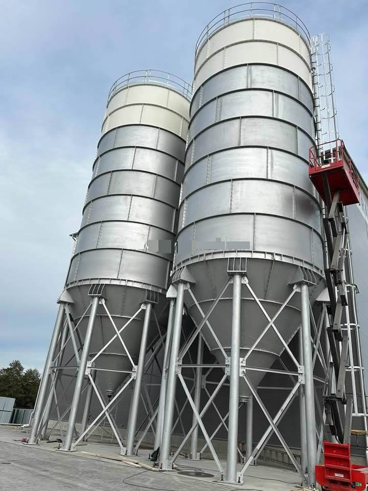 Silo de stockage de ciment, cement storage silo, ottglobale, helezon concrete batching plant